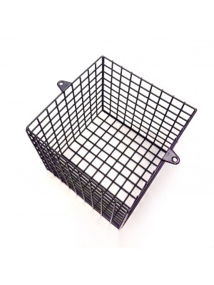 9 Inch Steel Mesh Security Cage Black