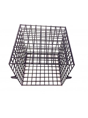 9 Inch Steel Mesh Security Cage Black